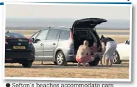  ?? Sefton’s beaches accommodat­e cars ??