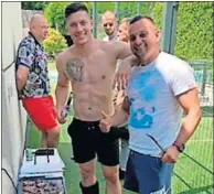  ??  ?? Luka Jovic, el domingo, celebrando una barbacoa.