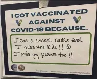  ?? SUBMITTED PHOTO ?? Chester County should be receiving more doses of the COVID vaccine later this week.