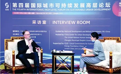  ??  ?? 世界经济论坛大中华区­首席代表艾德维接受每­经记者专访
