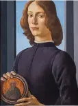  ??  ?? Old Master...Botticelli portrait