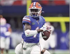  ?? Kevin C. Cox / TNS ?? The Giants selected former Florida wide receiver Kadarius Toney with the 20th overall selection in the NFL Draft on Thursday.