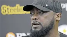  ?? Lake Fong/Post-Gazette ?? Coach Mike Tomlin would not say at his news conference Tuesday if he planned rest any starters against the Browns even though the Steelers have the No. 2 seed locked up.