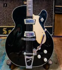  ??  ?? 2 2. 1960s Silvertone 1446L‘Chris Isaak’ “We used this guitar a lot on The Psychedeli­c Furs new album. These are just great sounding guitars. I love it!” This model has stock Gibson-made mini-humbucker pickups and Bigsby B3 vibrato