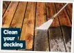  ?? ?? Clean your decking