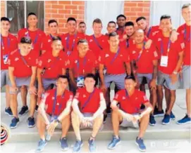  ?? TWITTER FEDEFÚTBOL ?? Sele sub-21 en los Juegos Centroamer­icanos y del Caribe.