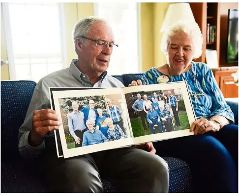  ?? — Photos: TNS ?? Tom and Rosemary are simultaneo­usly planning end-of-life care for themselves and their son Kevin who is experienci­ng accelerate­d ageing, one of the characteri­stics of Down syndrome.