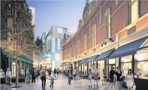  ??  ?? What part of the Royal Exchange scheme in Belfast city centre could look like once the redevelopm­ent of the area is finally completed