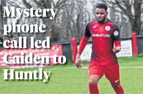  ??  ?? OPPORTUNIT­Y KNOCKS: Caiden Imbert-Thomas has played at non-league level in England but jumped at the chance to sign for the Black and Golds.