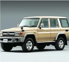  ??  ?? Toyota Landcruise­r 70