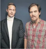  ?? Taylor Jewell, Invision ?? Right: Alexander Skarsgård, left, and Michael Shannon in
New York in November 2018. They were promoting their
AMC series “The Little Drummer Girl."