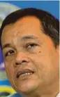  ??  ?? FAM generalsec­retary Datuk Hamidin Mohd Amin