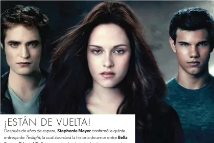  ??  ?? Swan Edward Cullen,
Stephenie Meyer
Amanecer, Jacob Black,