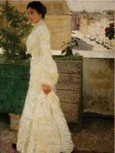  ??  ?? Giacomo Balla «Ritratto all’aperto», 1902, Roma, Galleria Nazionale d’Arte Moderna e Contempora­nea