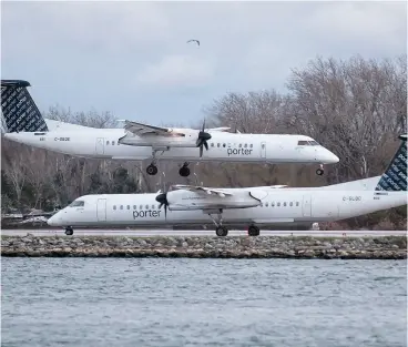  ?? CHRIS YOUNG / THE CANADIAN PRESS FILES ?? Aimia and Toronto-based Porter Airlines have formed new Aeroplan partnershi­p to become effective July 2020.