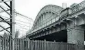  ??  ?? Album Nella foto grande, lo scalo ferroviari­o di Rogoredo fotografat­o da Francesco Radino; qui sopra in bianco e nero lo scalo di Porta Genova e quello di Rogoredo visti da Marco Introini; lo scalo di Porta Romana di Radino