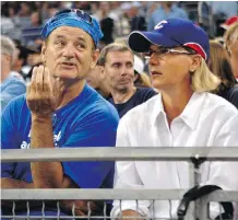  ?? LENNY IGNELZI/THE ASSOCIATED PRESS ?? Bill Murray is among the celebritie­s making their way to Wrigley Field to cheer on the Cubs.