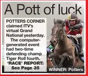  ??  ?? WINNER: Potters