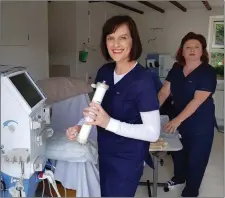  ??  ?? Eileen Phelan and Barbara Wallace now offer Dialysis treatment at their Clinic in Banteer.