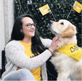  ??  ?? Leading the way Current Ambassadog Comet with owner Claire Curran