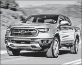  ?? Ford Motor Co. ?? THE NEW Ranger is larger than its predecesso­r.