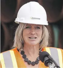  ?? JASON FRANSON/THE CANADIAN PRESS FILES ?? Alberta Premier Rachel Notley says the debate within NDP ranks about how to balance the economy and the environmen­t is not new, though she feels it’s a false dichotomy.