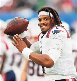  ?? Noah K. Murray / Associated Press ?? Quarterbac­k Cam Newton says he was caught by surprise by his release by the New England Patriots.