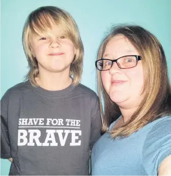  ?? CONTRIBUTE­D ?? Sam Peddle of St. John’s and his mom Vanessa Peddle are hoping to raise $2,000 for this year’s Shave for the Brave. If they reach that goal they’ll both shave their heads as part of the Solo Shave Squad.