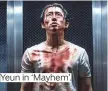  ??  ?? Yeun in ‘Mayhem’.