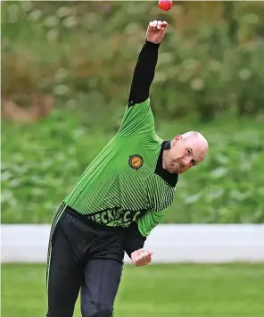  ?? ?? Checkley bowler Richard Cooper took 3-19 against Longton.