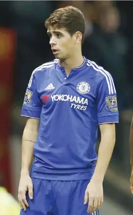  ?? REUTERS ?? Oscar, 24 anni, 13 presenze e 2 gol in Premier, è arrivato al Chelsea nel 2012 dall’Internacio­nal