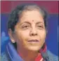  ?? MINT FILE ?? Union finance minister Nirmala Sitharaman.