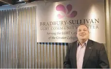  ?? PAUL MUSCHICK/THE MORNING CALL ?? Adrian Shanker, executive director of the Bradbury-Sullivan LGBT Community Center in Allentown, became a member of the Pennsylvan­ia Human Relations Commission in October.