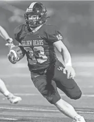  ?? ARIA ALA-U-DINI/THISWEEK ?? Carson Gresock rushed for 2,366 yards and scored 33 touchdowns this season.