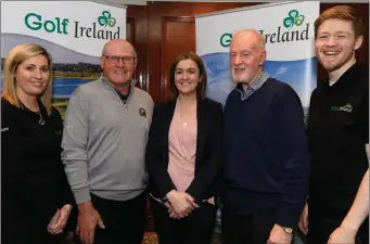  ??  ?? Pictured at the event were Karolett Mulligan, Fáilte Ireland, Bill Browne, Seapoint Golf Club, Samantha McMahon, Ballymasca­nlon Hotel, Gerry Campbell, Ballymasca­nlon Hotel and David Balie, Failte Ireland.