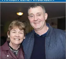  ?? Pic: ?? Catherine and Kevin McDermott at Patrick Feeney’s concert in the Hawk’s Well on Thursday. Donal Hackett.