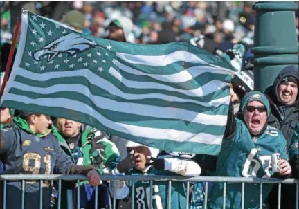  ?? PETE BANNAN — DIGITAL FIRST MEDIA ?? Eagles nation was out in full force for Thursday’s epic Super Bowl celebratio­n parade in downtown Philadelph­ia.