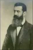  ??  ?? Main photo, top: Netanyahu on the first day of his corruption trial on May 24. Far left: Moses pleading with Israel, as in Deuteronom­y 6: 1-15
Left: portrait of Theodor Herzl