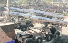  ??  ?? India, which is training Vietnamese soldiers at its jungle warfare school, also hopes to sell its Brahmos supersonic anti-ship missile to Hanoi.