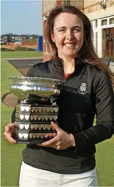  ?? ?? ●●Emily McBurney (Royal Liverpool GC) Cheshire ladies champion