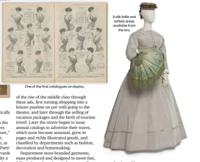  ?? ?? A silk faille and taffeta dress available from the era.