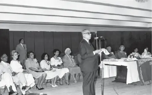  ?? ARCHIVO OGM ?? Graduación y celebració­n del 50 Aniversari­o de la Academia Santiago en octubre del 1983.