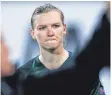  ?? FOTO: AFP ?? Haderte mit Hälfte eins: Wolfsburgs Alexandra Popp.