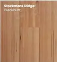  ??  ?? Stockmans Ridge: Blackbutt