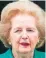  ??  ?? Margaret Thatcher, who died in 2013, was prime minister of Great Britain from 1979-90.