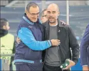  ?? GETTY ?? Maurizio Sarri (left) and Manchester City’s Pep Guardiola.