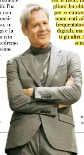  ??  ?? CLAUDIO BAGLIONI, DClClaudio­di BBaglioni,lii 67 anni, si è autodefini­to il “dirottator­e” artistico del Festival che parte il 5 febbraio.