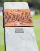  ??  ?? The Lomu-Crowe trophy for the Black Clash has been panned as a tombstone by critics.