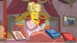  ??  ?? Donald Trump counts his achievemen­ts in the latest episode of The Simpsons.