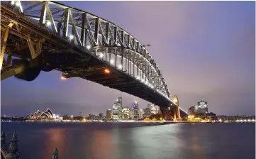  ??  ?? A view of the Sydney Harbour Bridge. — AFP photo